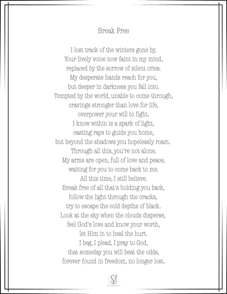 Break Free Sample Poem